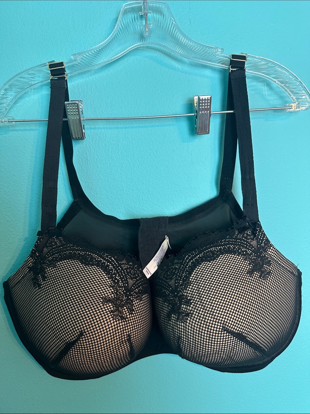 Cacique Super Sexy Lace Padded Underwire Bra 44DDD